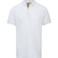 White Cotton Collared Polo Shirt