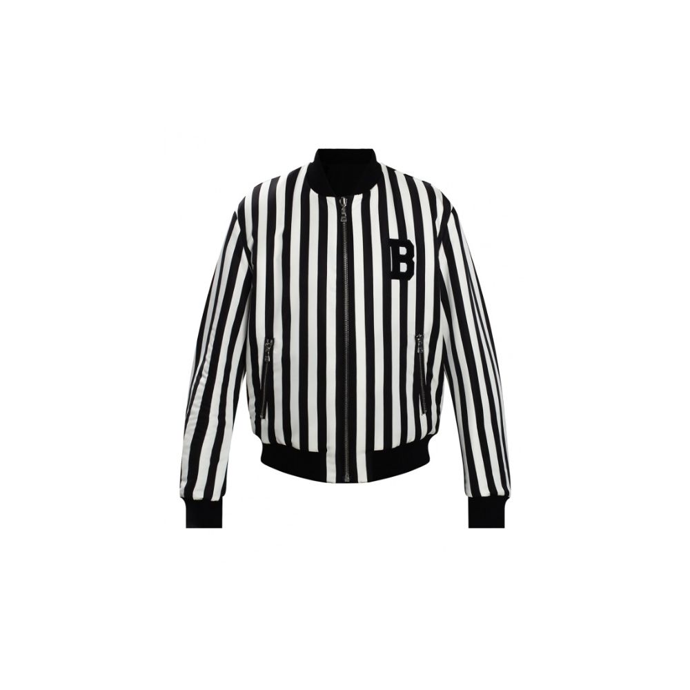 Black Polyamide Men's Reversible Jacket