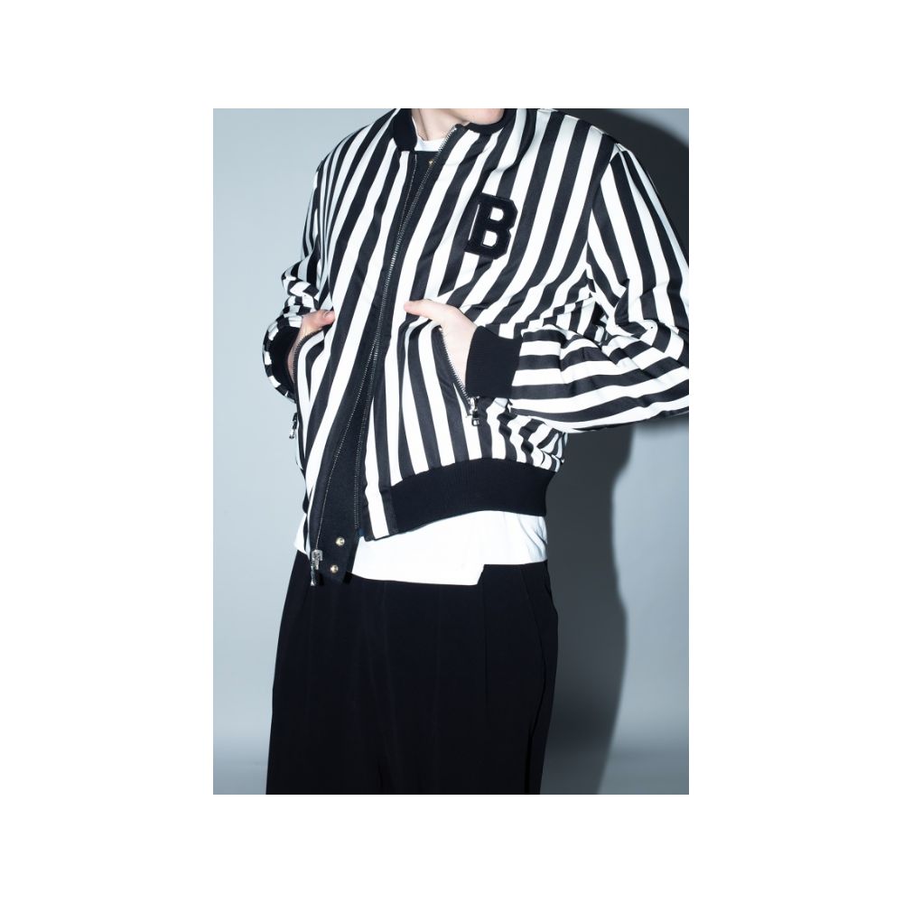 Black Polyamide Men's Reversible Jacket