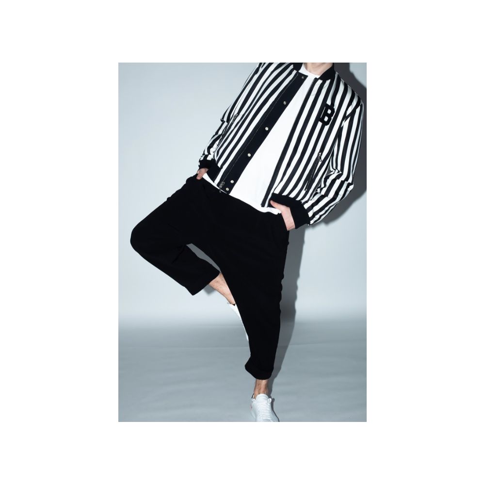 Black Polyamide Men's Reversible Jacket