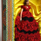 Red Dress Ceramic Porcelain Fashion Box Leather Sicily Dolls