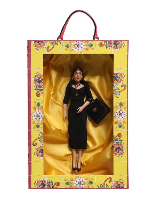 Black Dress Ceramic Porcelain Fashion Leather Sicily Dolls