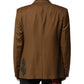 Brown MARTINI Single Breasted Coat Blazer