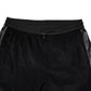 Black Cotton Cargo Jogger Sweatpants Pants