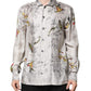 Multicolor Silk Printed Button Down Shirt