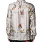 Multicolor Silk Printed Button Down Shirt