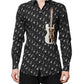 Black GOLD Instrument Embellished Shirt