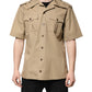 Brown Graphic Print Short Sleeves Shirt
