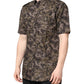 Multicolor Camouflage Button Down GOLD Shirt