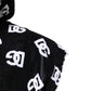 Black DG Cotton Hooded Sleeveless Sweater