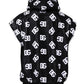 Black DG Cotton Hooded Sleeveless Sweater