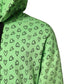 Green Cotton Logo Heart Print Hooded Sweater