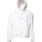 White Embossed Logo Hooded Sweatshirt Sweater