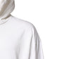 White Embossed Logo Hooded Sweatshirt Sweater