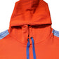 Orange Cotton Hooded Men Sweatshirt Sweater
