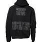 Black Cotton Hooded Sweatshirt Sweater