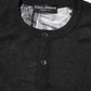Black Printed Knitted Men Pullover Sweater