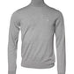 Gray Wool Knitted Men Pullover Sweater