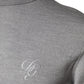 Gray Wool Knitted Men Pullover Sweater