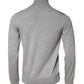 Gray Wool Knitted Men Pullover Sweater