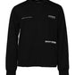 Black Cotton Logo Knitted Pullover Sweater