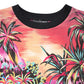 Multicolor Print Crew Neck Pullover Sweater