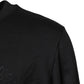 Black Embroidered Crew Neck Pullover Sweater