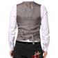 Beige Gray Dress Men Formal Waistcoat Vest