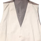 Beige Gray Dress Men Formal Waistcoat Vest