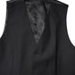 Black Wool Waistcoat Dress Formal Vest