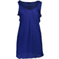 Blue Polyester Women T-Shirt