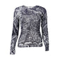 Blue Viscose Women Sweater