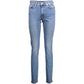 Blue Cotton Women Jeans