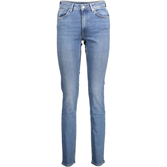 Blue Cotton Women Jeans