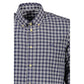 Blue Cotton Men Shirt