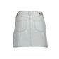 Light Blue Cotton Women Skirt