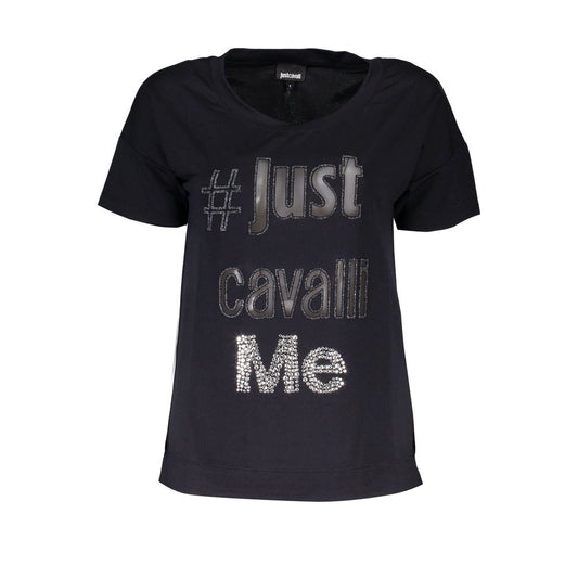 Black Polyester Women Top