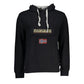 Black Cotton Men's Hooded Sweater