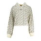 White Cotton Women Sweater Hoodie