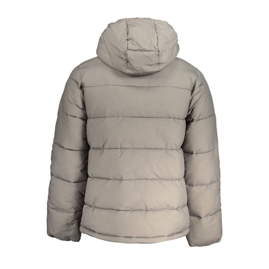 Gray Nylon Men Jacket