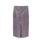 Purple Polyamide Midi Skirt