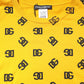 Yellow Cotton DG Logo Print Cropped T-shirt