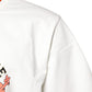 White LOVE & PEACE Print Crew Neck T-shirt