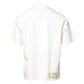 White LOVE & PEACE Print Crew Neck T-shirt