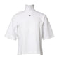 White Cotton Turtleneck DG Applique T-shirt