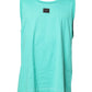 Green Sleeveless Logo Round Neck T-shirt