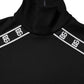Black Cotton DG Print Turtleneck T-shirt