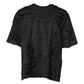 Black Cotton Bandana Logo Crew Neck T-shirt