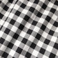 White Black Checkered Sleeveless Sheath Dress