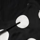 Black White Polka Dot Sheath Midi Dress